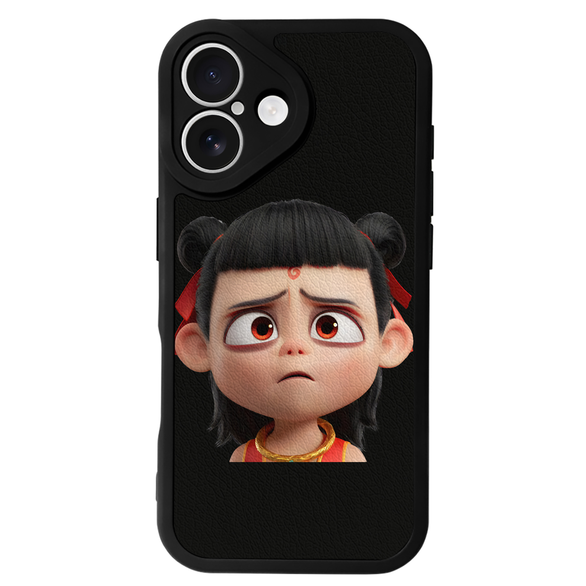 （画像用） Ne Zha 2 ナタ 魔童の大暴れ 【iPhone 16シリーズ対応】シリコンスマホケース（レザー調） 材質：シリコン